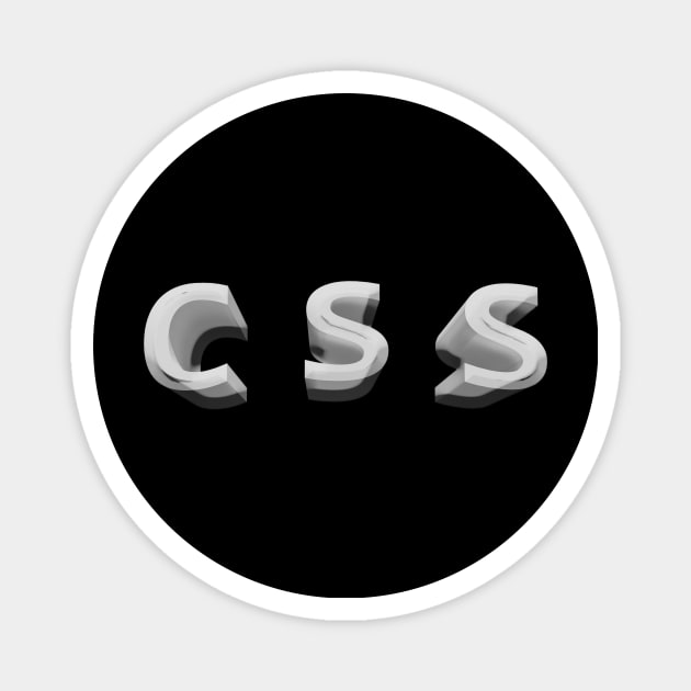 Css 3d Typographic Design Magnet by Raimondi